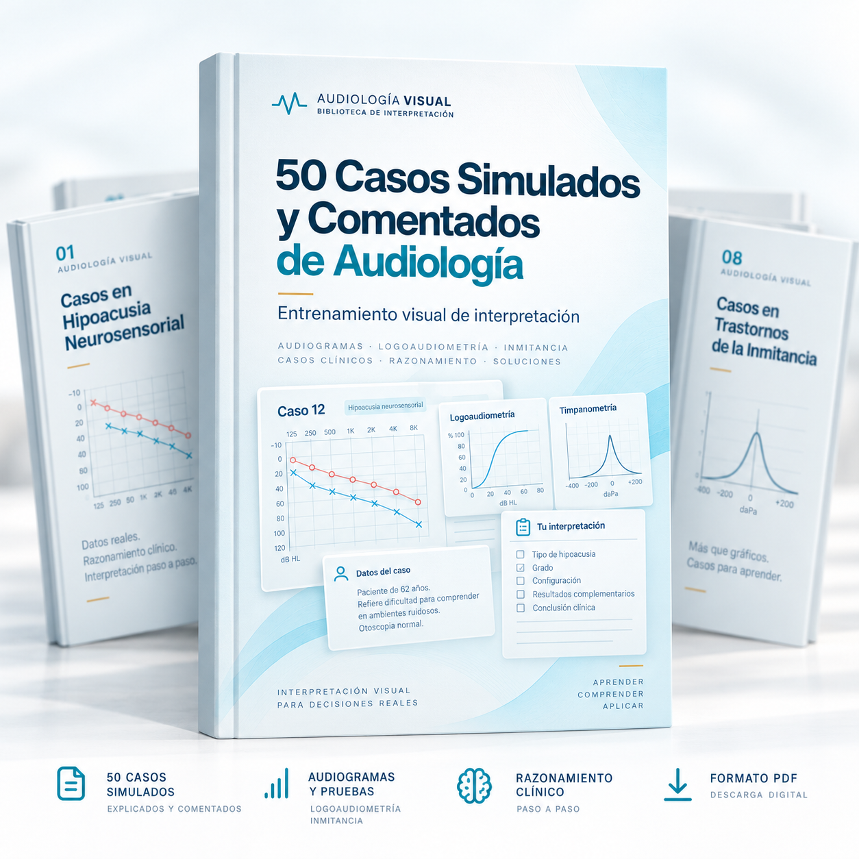 50 Casos Simulados y Comentados de Audiología